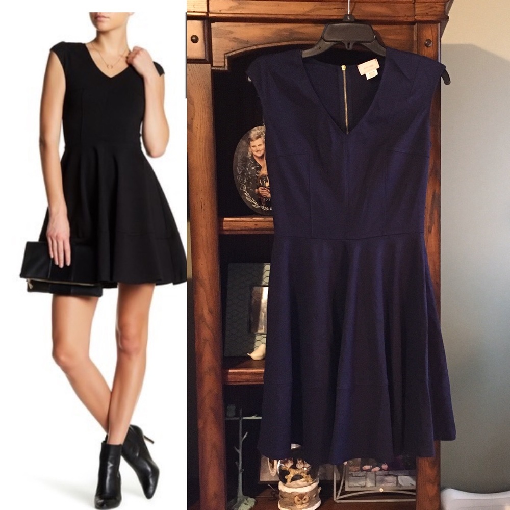 NWOT Navy Fit & Flare Dress